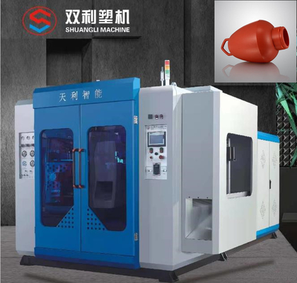 Double Station 1 Layer Barrel Blow Molding Machine High Speed For Plastic Bottle